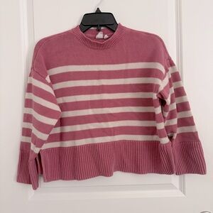 Striped Pink and Cream GIRL’S Sweater